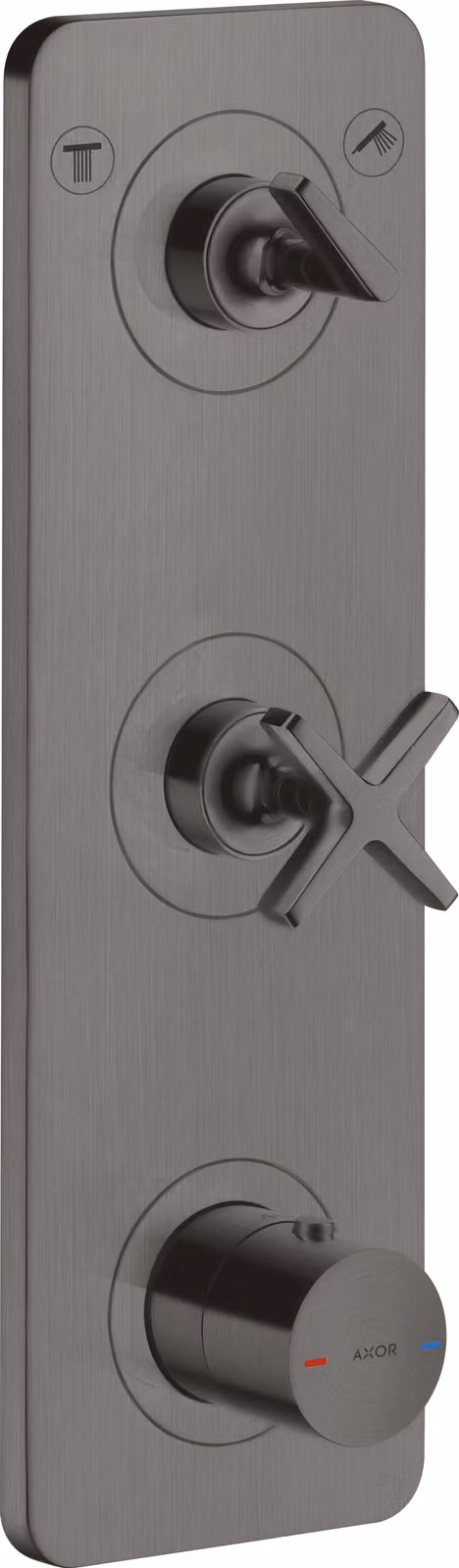 hansgrohe AXOR Citterio E module thermostat encastré 38 x 12 pour 2 consommateurs, 36703340, 36703340
