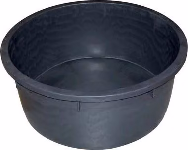 Mastello tondo Stefanplast nero in LDPE da 500 litri, H: 100 cm, L: 82 cm