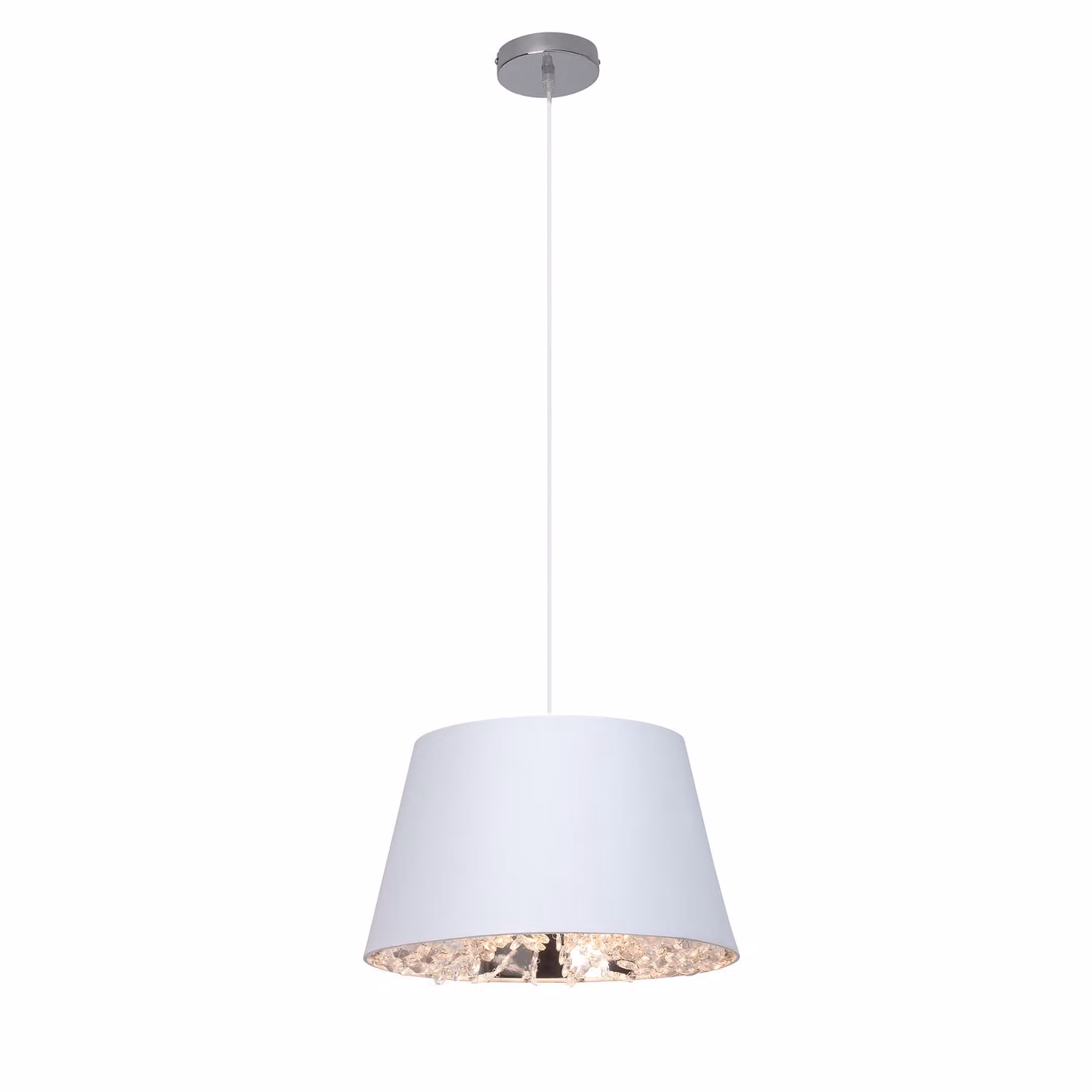 Lampada a sospensione Brilliant Glitz E27 PE 1, 1 luce; 93415/05