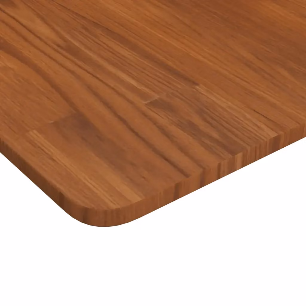 Piano per tavolo quadrato in legno rovere di vidaXL, colore marrone, L 90 cm x P 90 cm x H 1,5 cm – 2