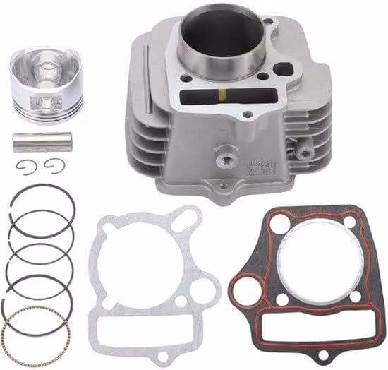 Kit cilindro motore in alluminio da 52,5 mm - per motori da 110/125 ccm - resistente agli urti - facile da installare - kit blocco motore