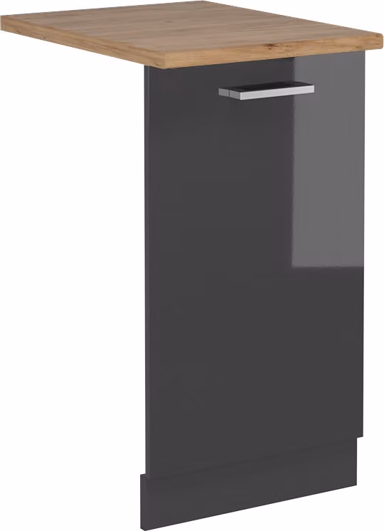 Pannello frontale della lavastoviglie Vicco R-Line Antracite lucido 45 cm , PL Rovere, Model 55011