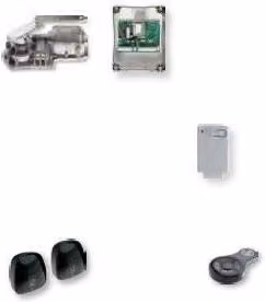 Kit Under per cancelli a battente Key Automation KUND2KR colore argento