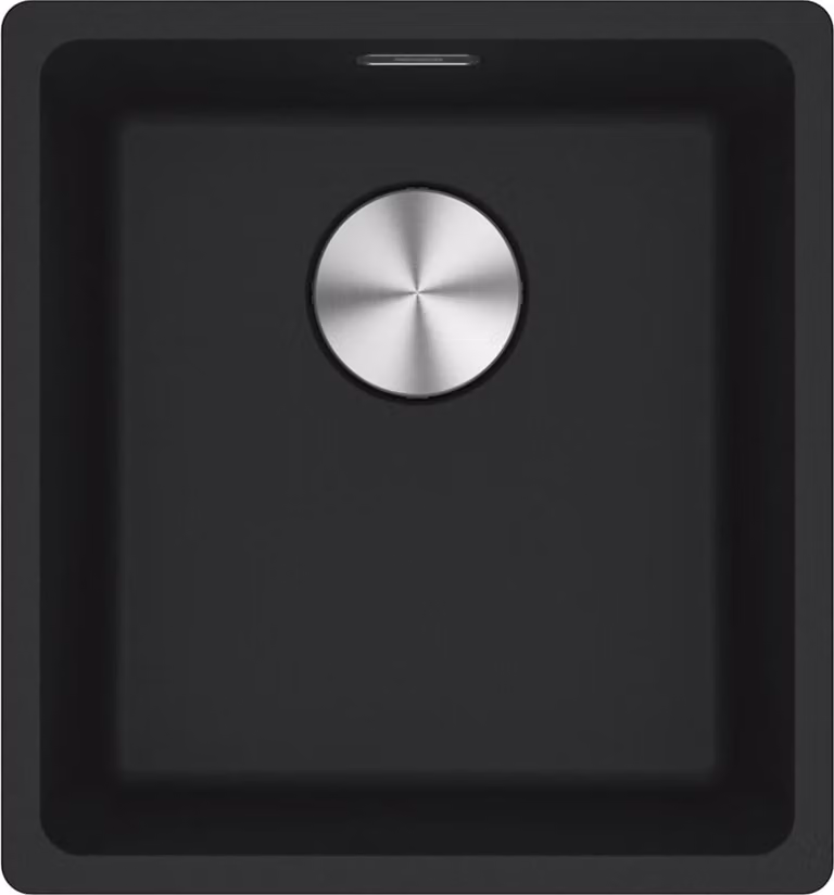 Franke Maris lavabo sottopiano Fragranit ciotola MRG 110-37 Nero Matt Button da 45 cm 125.0683.060