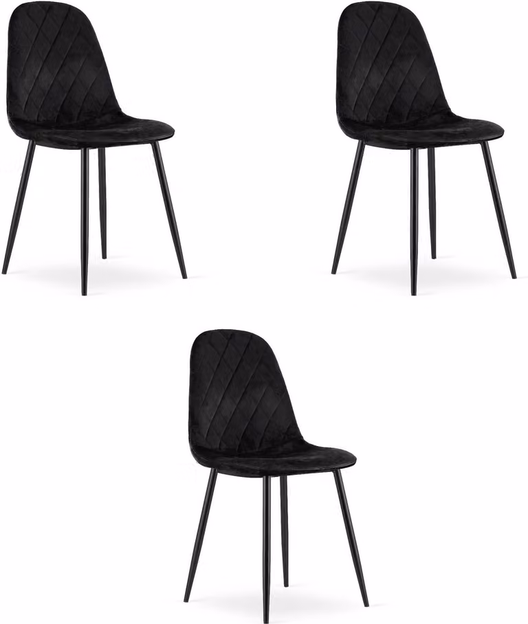 Set di 3 sedie Valora ASTI | Elegante set di sedie per la sala da pranzo