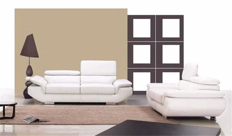 Luxus Möbel Sofagarnitur Couch Sofa Polster 3+2 Ledersofa Couch Set Garnitur