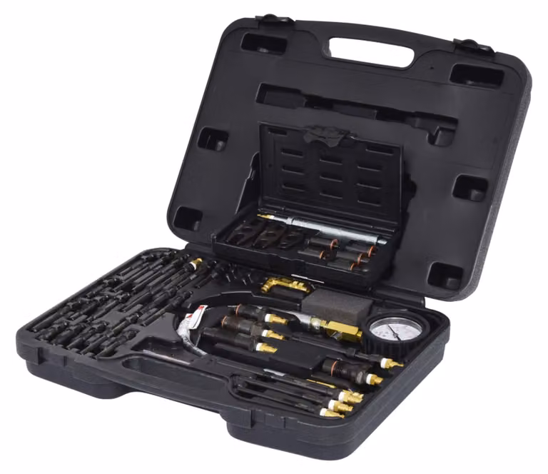 KS TOOLS Set di tester di compressione per motori diesel 36 pezzi - 150.3660