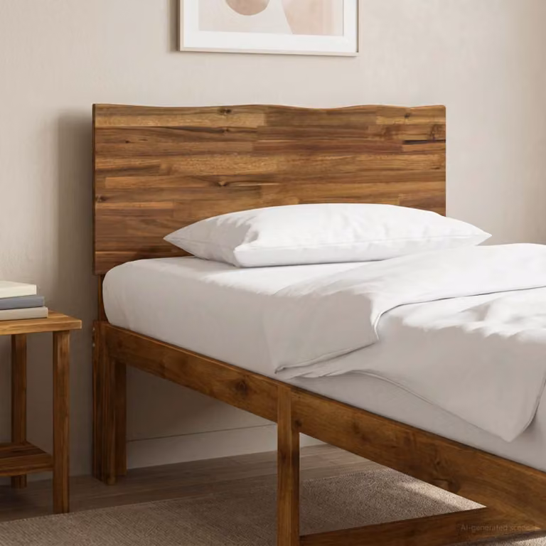 Testiera per letto vidaXL ROSTOCK in legno massello di acacia, colore naturale, 75 cm