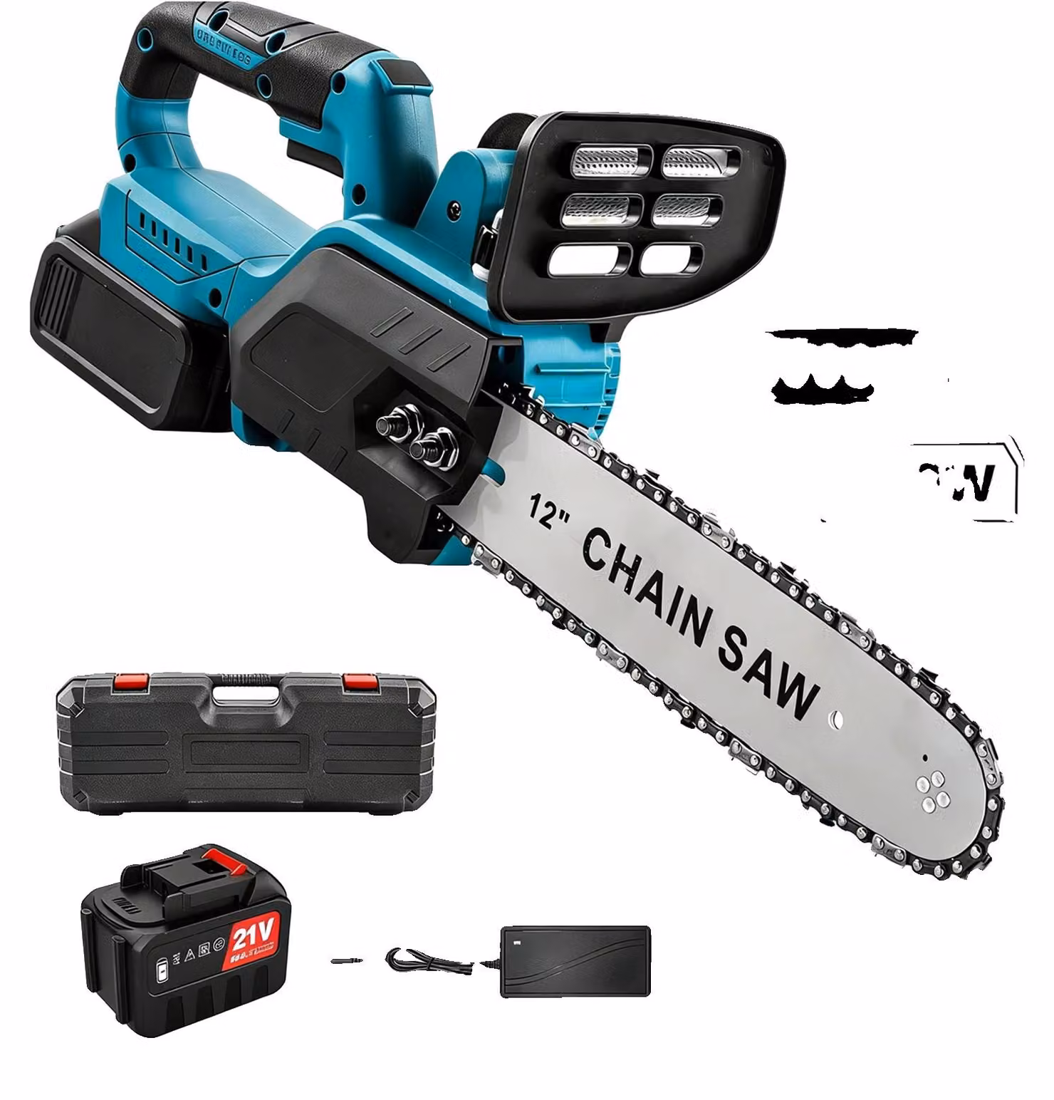 Troncatrice a catena elettrica, senza fili, motore brushless, lama da 30 cm (12 pollici), 1 batteria