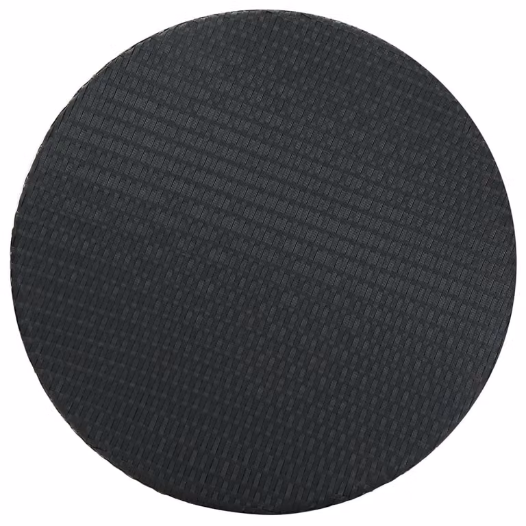 vidaXL Tavolo da giardino nero 75,5x106 cm Poly Rattan