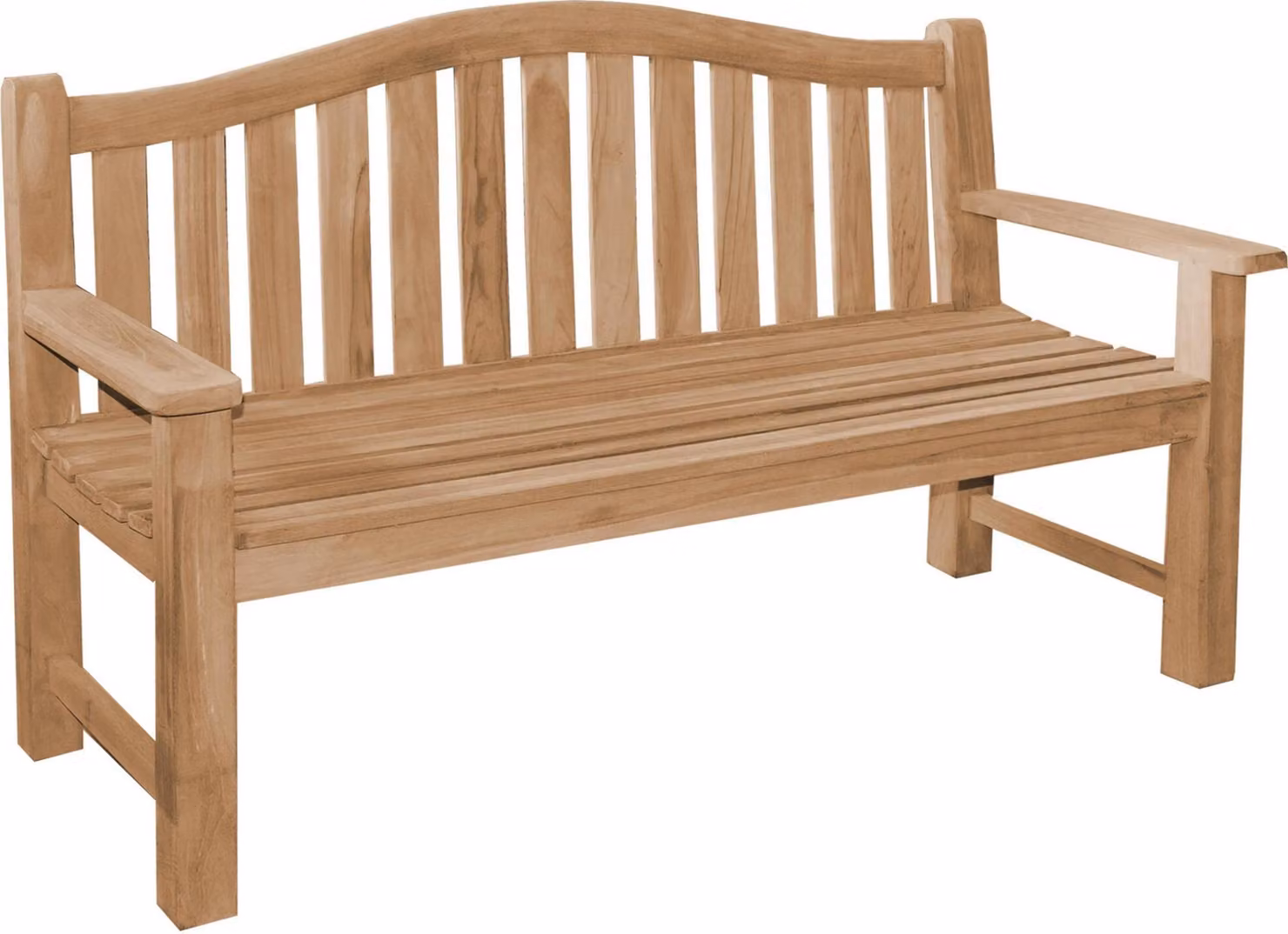 Teakholz Bank Extra Stark Catania 150cm Massivholz Wetterfest