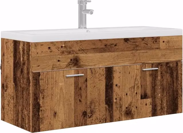 Mobile da Bagno | Armadio da bagno con porta Legno vecchio 100 x 38,5 x 46 cm