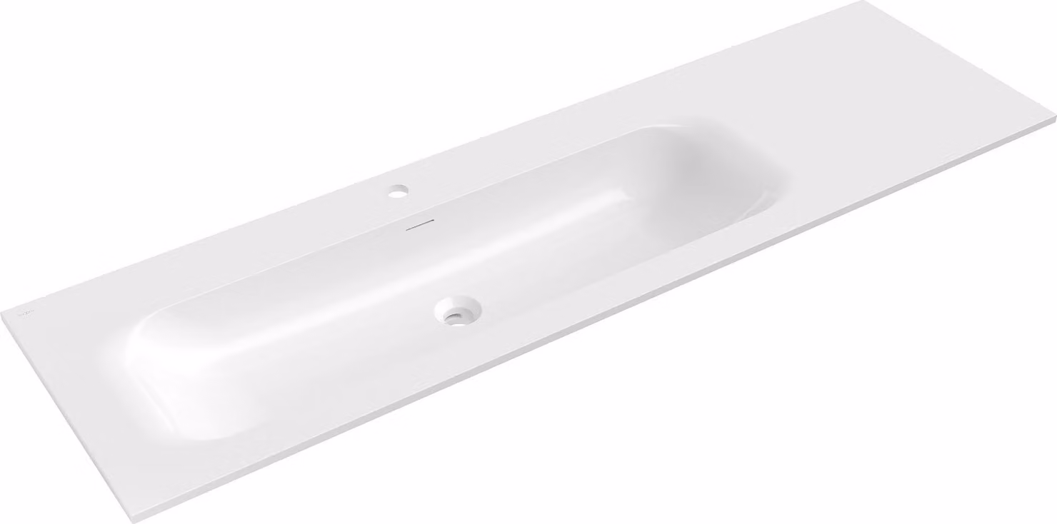 Mexen Vela lavabo da incasso a sinistra 161 x 46,5 cm, bianco lucido - 25231600L