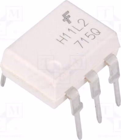 1 optoisolatore, canali: 1, montaggio su circuito stampato (THT), formato DIP6, H11L2M. Optoisolatore - uscita digitale, 4,17 kV