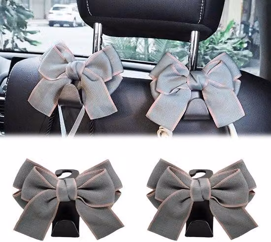 2 leve per sedili auto per piccoli oggetti (grigio)