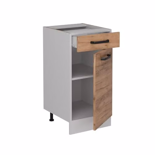 Vicco Mobiletto base per cucina R-Line, Rovere dorato, 40 cm