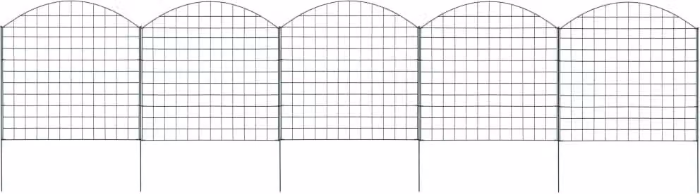 Maison Exclusive - Set recinzione da giardino convessa 77,5x78,5 cm verde