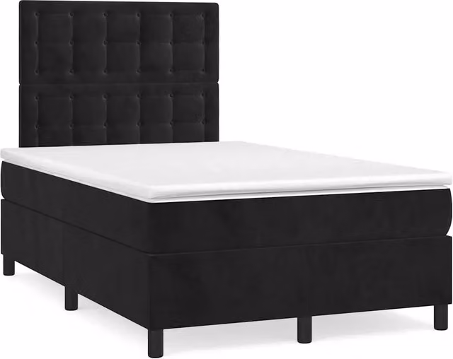 Letto Ibrido vidaXL in Velluto con Illuminazione LED e Porte USB, L/P: 120 x 200 cm