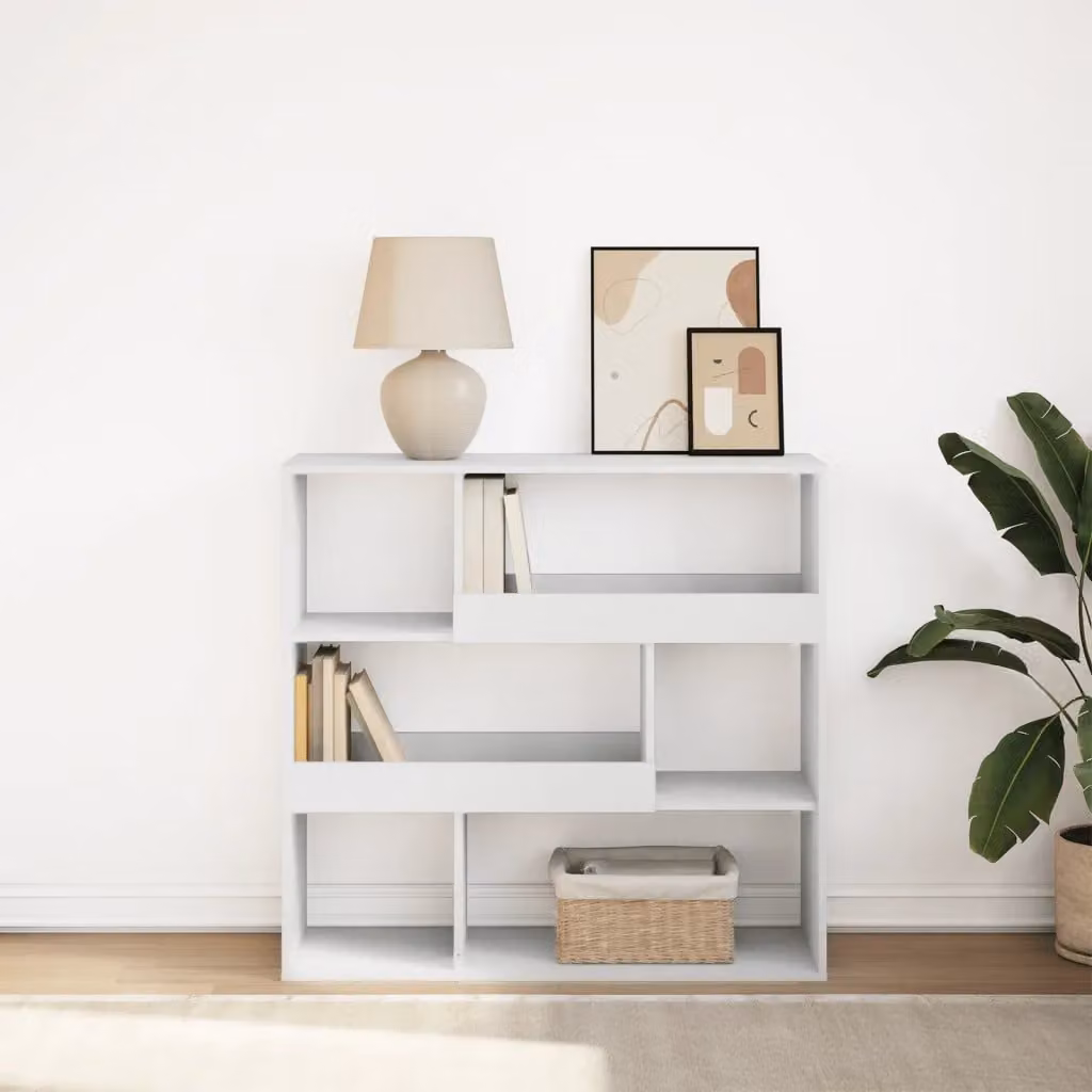Libreria/Divisorio vidaXL Bianco L: 100 cm, P: 33 cm, H: 94,5 cm