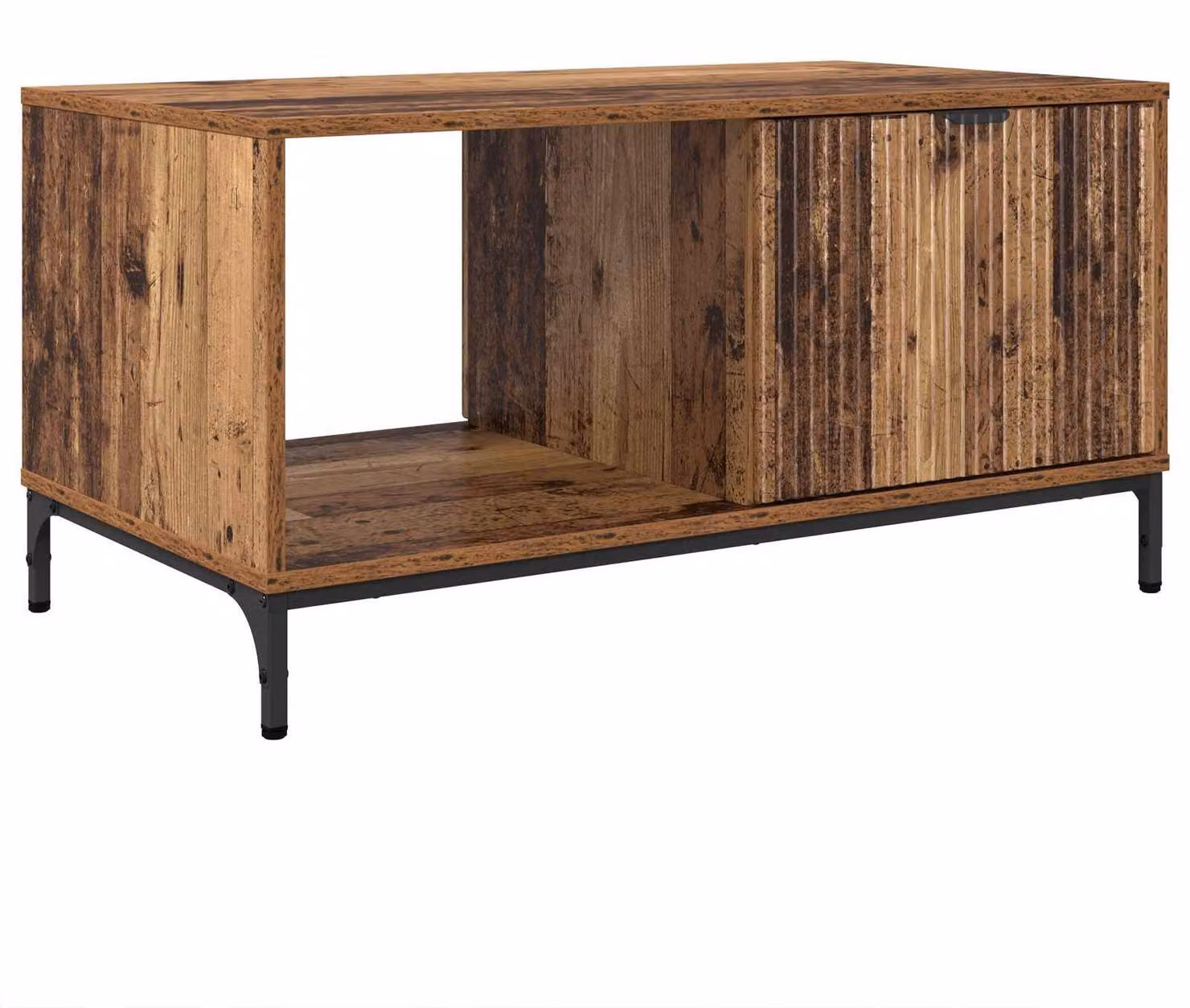 Tavolino da salotto con cassetto Legno vecchio 90 x 49 x 46 cm