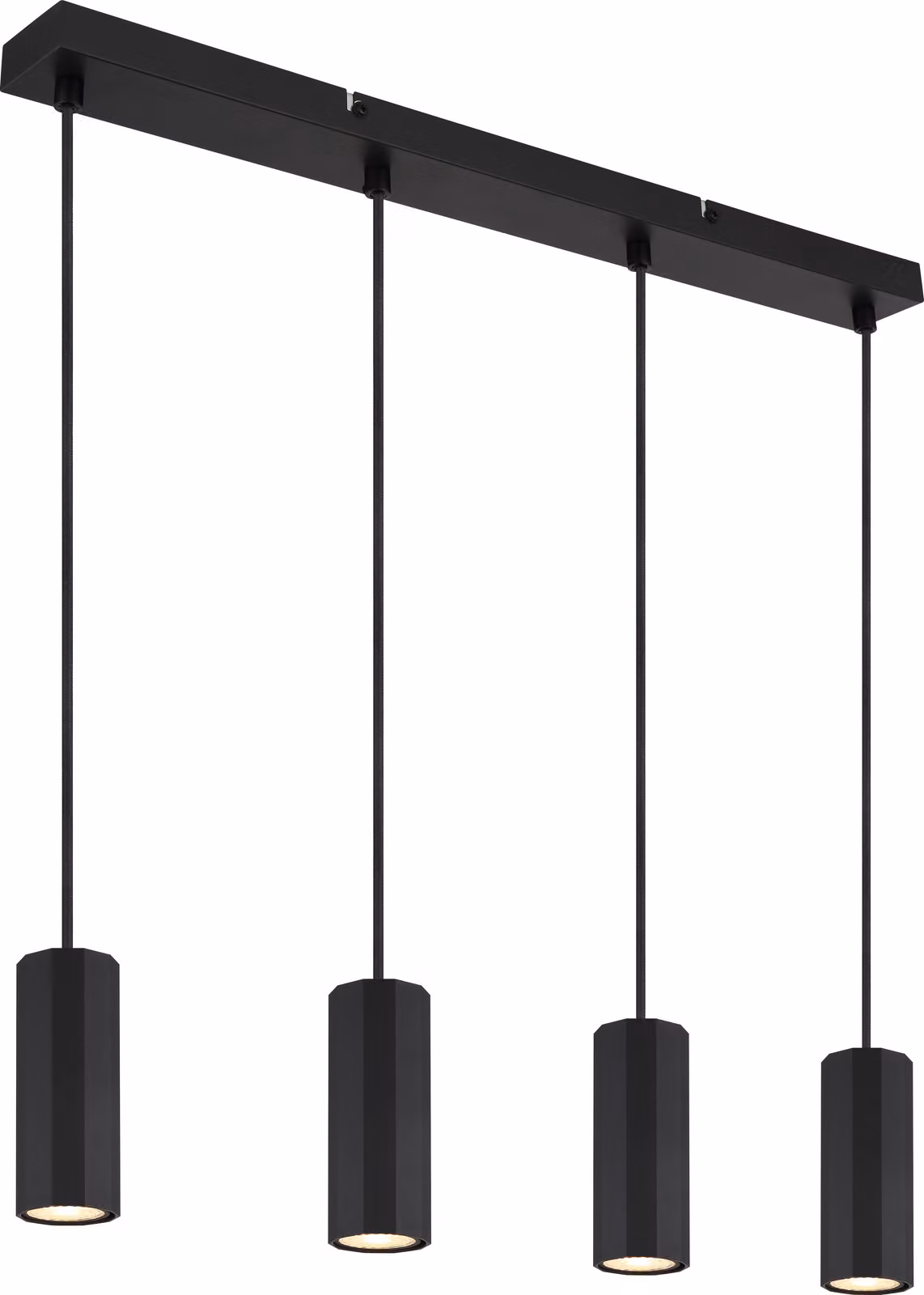 Globo Lighting lampada a sospensione in metallo nero opaco, 4x GU10