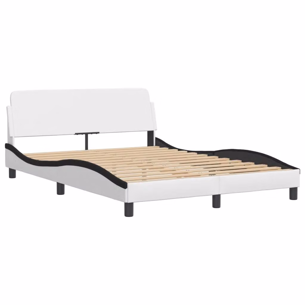 Giroletto Dover Nero e Bianco 120x200 cm in Pelle finta
