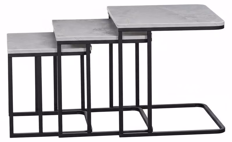 Tavolini Salotto Moderni Set Effetto Marmo Tavolo Basso Casa 45x45 cm