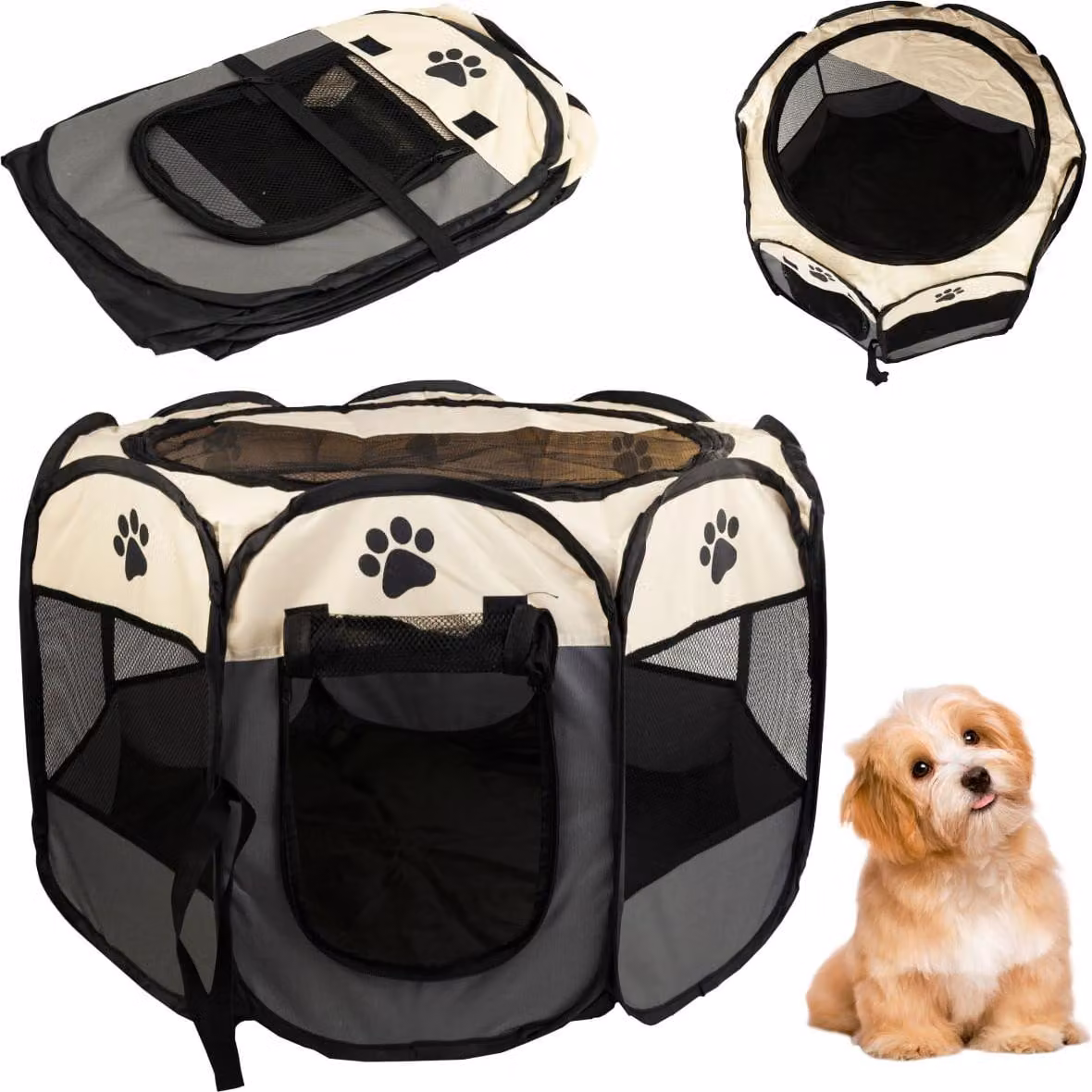 Gabbia per cani Conigliera per gatti Letto per stalla Cancello
