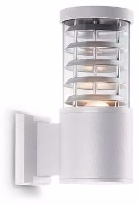 Applique Moderna Tronco Alluminio Bianco 1 Luce E27