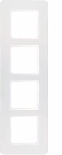 BERKER cornice 4-gang Q.7 10146189 polar white velvet