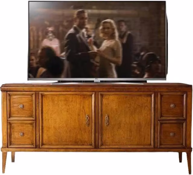 Porta TV classico in legno con 2 porte e 4 cassetti Mobili 2G L/P/H: 150 x 47 x 70 cm – 2