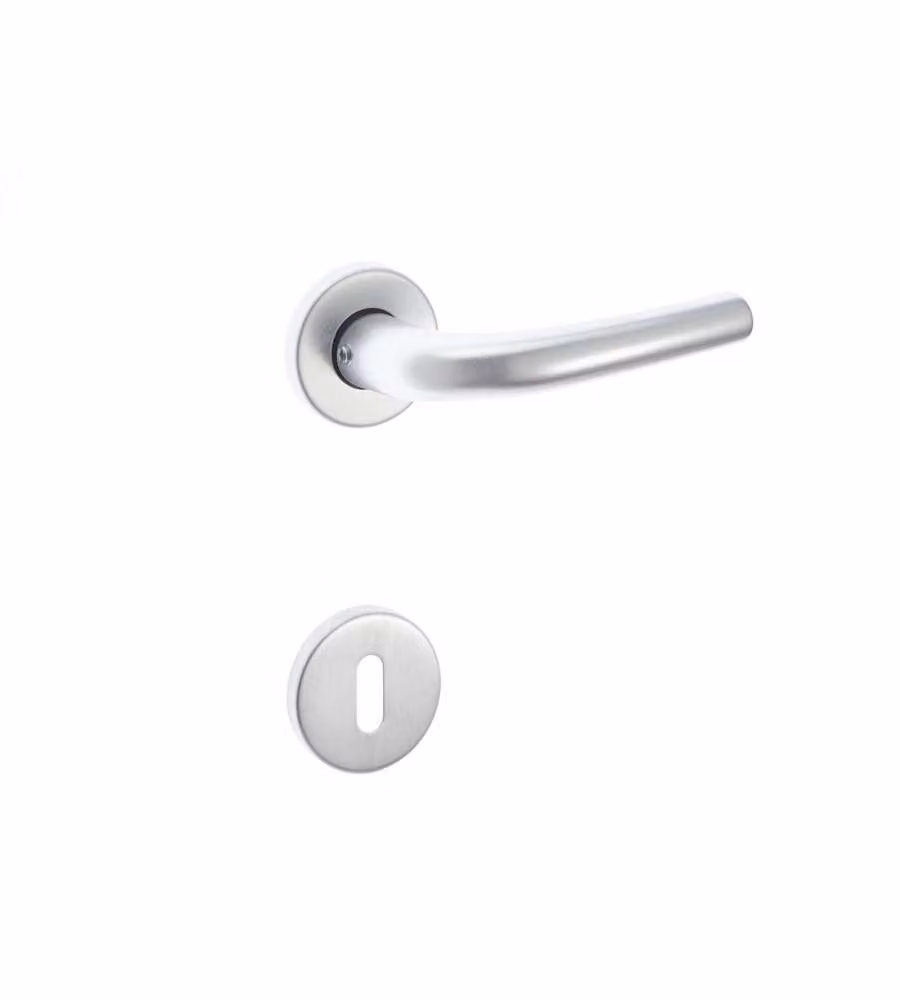 Maniglia Uno - Alluminio Anodizzato Argento - Impugnatura Stondata 50 mm