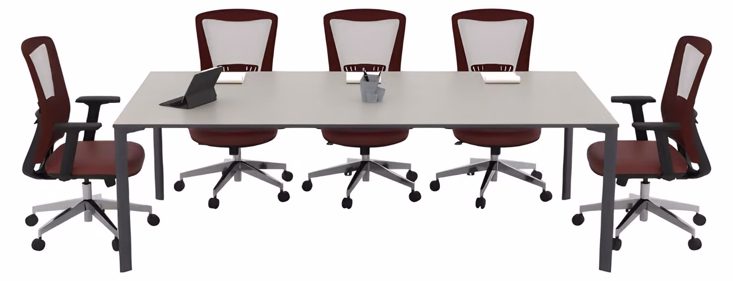 Moderner Konferenztisch Designer Grauer Bürotisch Besprechungstisch