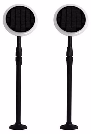 V-TAC VT-943 Lampada LED da giardino 3W 3000K 360° orientabile fissaggio a terra 2IN1 autoalimentato con pannello solare 42~80cm regolabile IP65 box 2pcs/pack - sku 6668