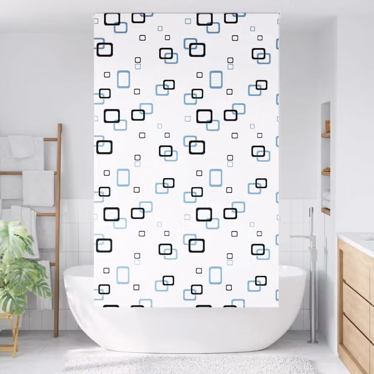 vidaXL Tenda a Rullo Doccia 120x240 cm Larghezza Tessuto 116 cm