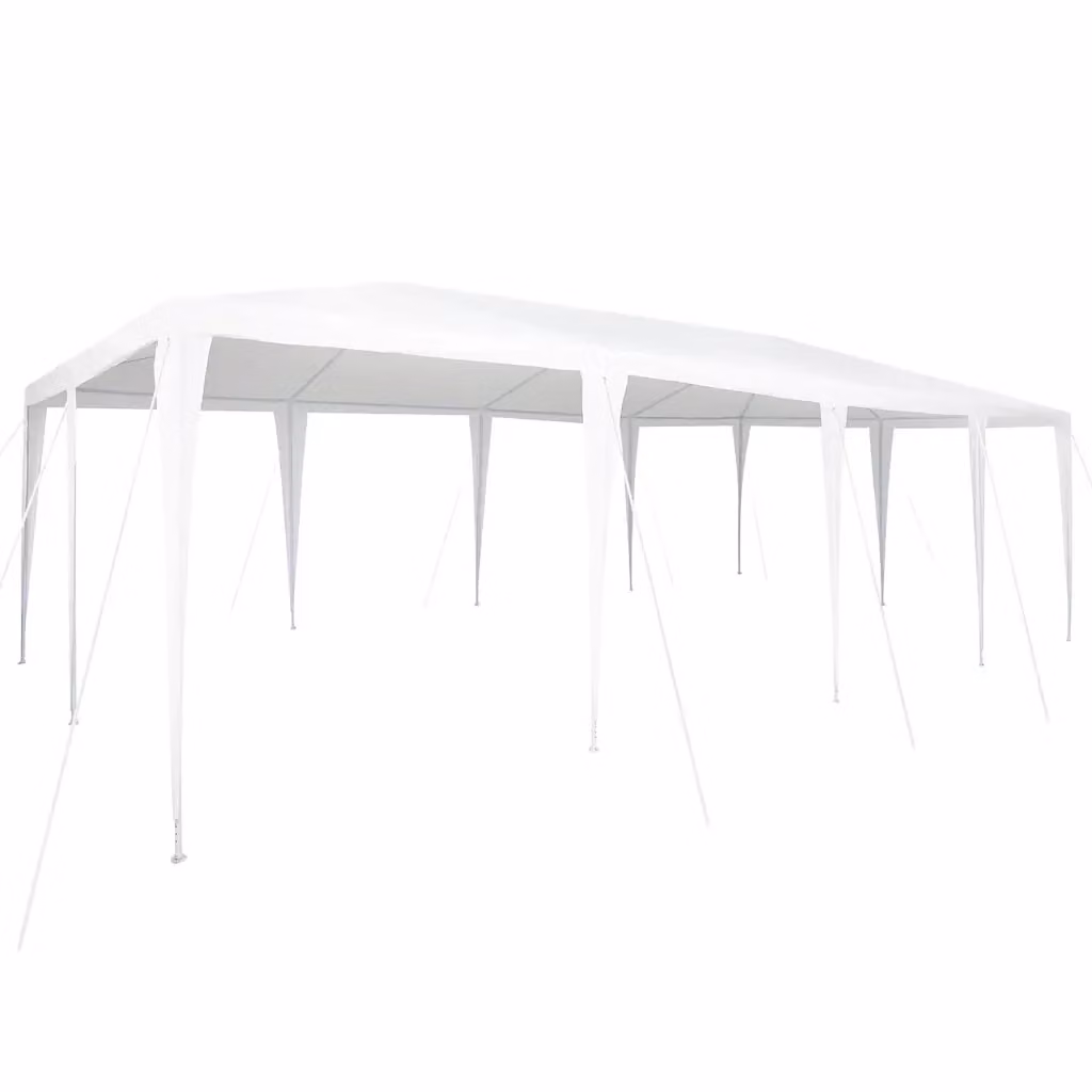 Tenda Party vidaXL Bianca in Acciaio e Polietilene L/P/H: 800 x 400 x 266 cm – 2