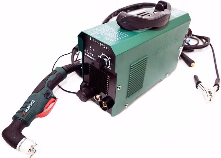 Tagliasole a plasma compatto con controllo elettronico del campo di taglio fino a 12 mm, completo di portachiavi