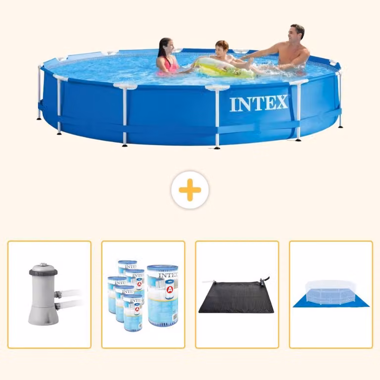 Piscina autoportante rettangolare - 366x76 cm - 5 pezzi - Modello SCB91