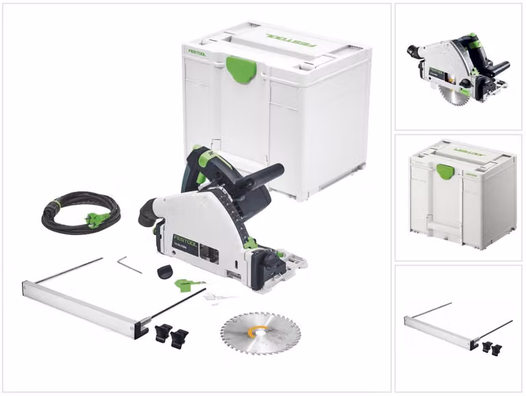 Festool TS 55 FEBQ-Plus-PA Sega a immersione 1200 W 160 mm + guida parallela PA-TS 55 + Systainer