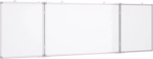 Lavagna magnetica pannello di scrittura scuola casa ufficio pieghevole 200 x 60 x 1,7 cm alluminio 02_0045530