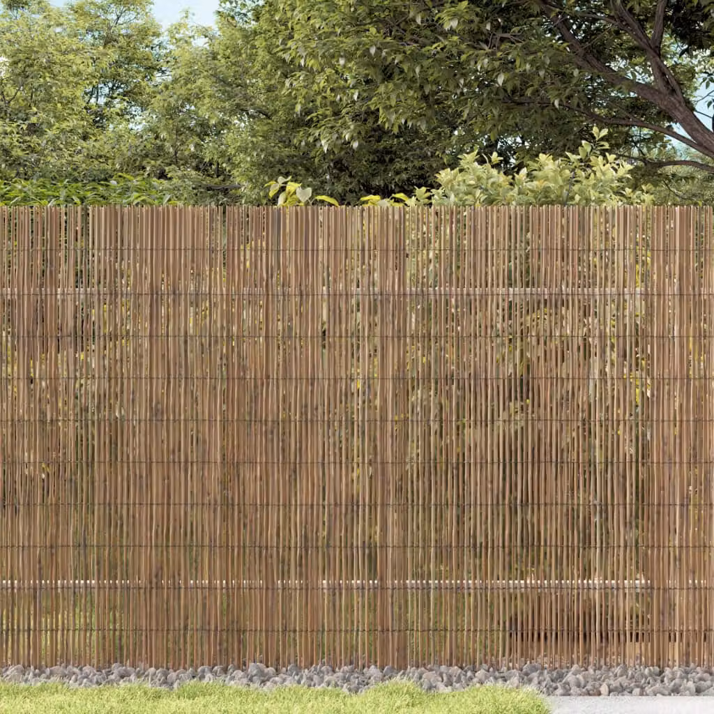 Recinzione da giardino intrecciata vidaXL in giunco marrone L: 300 cm, H: 100 cm