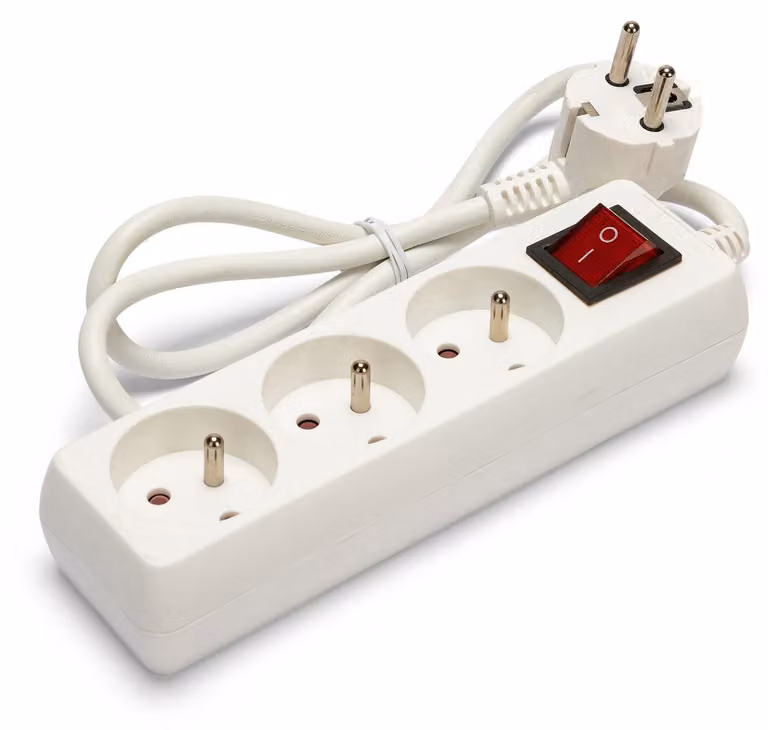 Velamp MULTIP-FR-I-3, ciabatta multipresa, 3 prese, 10/16 A, con interruttore, modello 3G1
