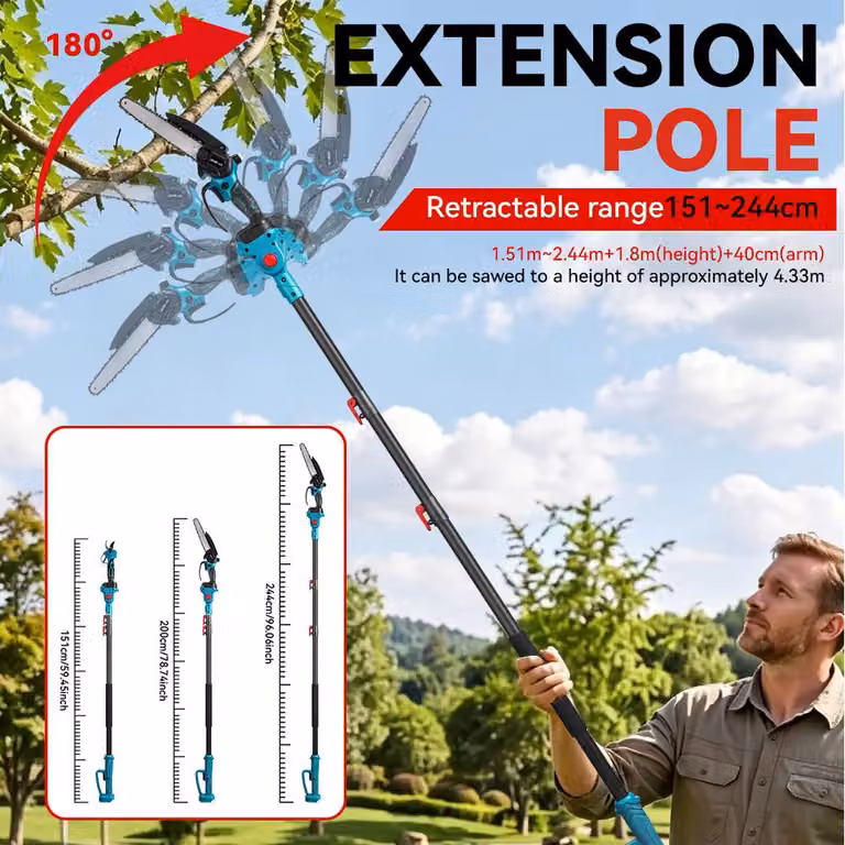 Troncatrice elettrica - 4 in 1 - Lame da taglio da 8 pollici - Potenza di 5500 W