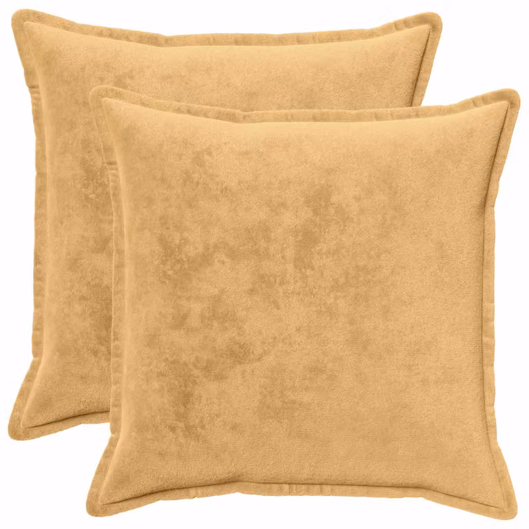 vidaXL Federa 2 pcs HOUTEN Tortora 60 x 60 cm Flanella