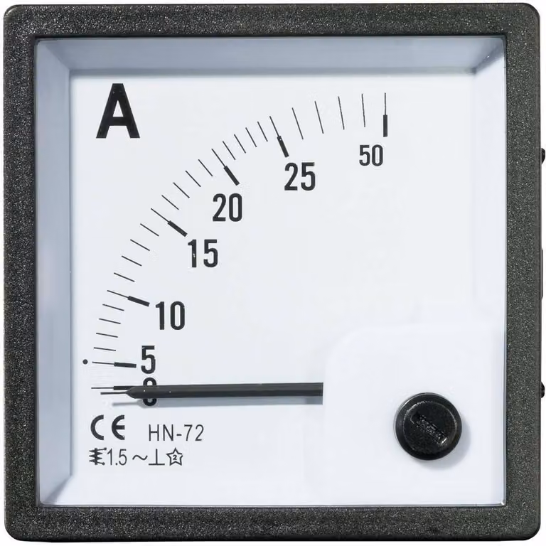 Voltcraft AM-72X72/25A Analog-Einbaumessgerät AM-72X72/25A 25 A Dreheisen (AM-72X72/25A)