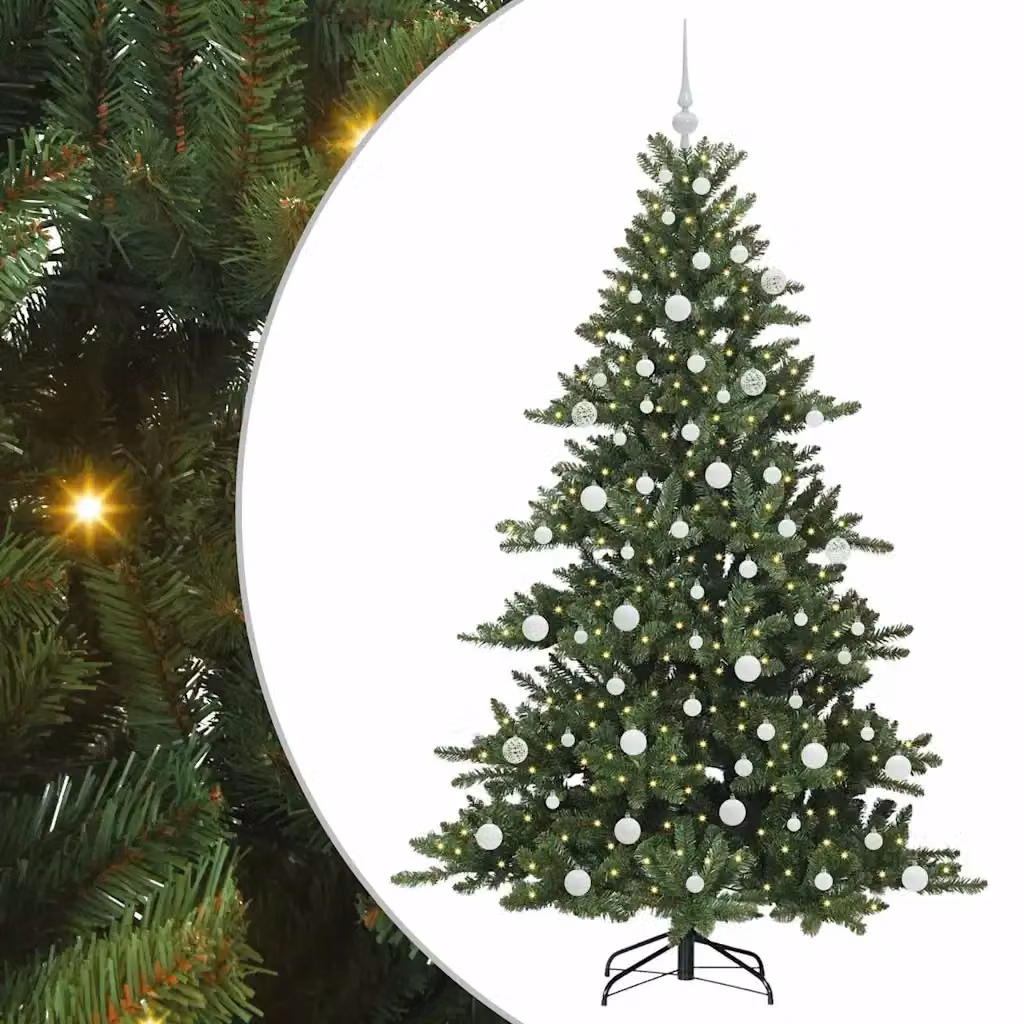 Albero di Natale artificiale verde vidaXL con rami pieghevoli, Altezza: 180 cm – 2