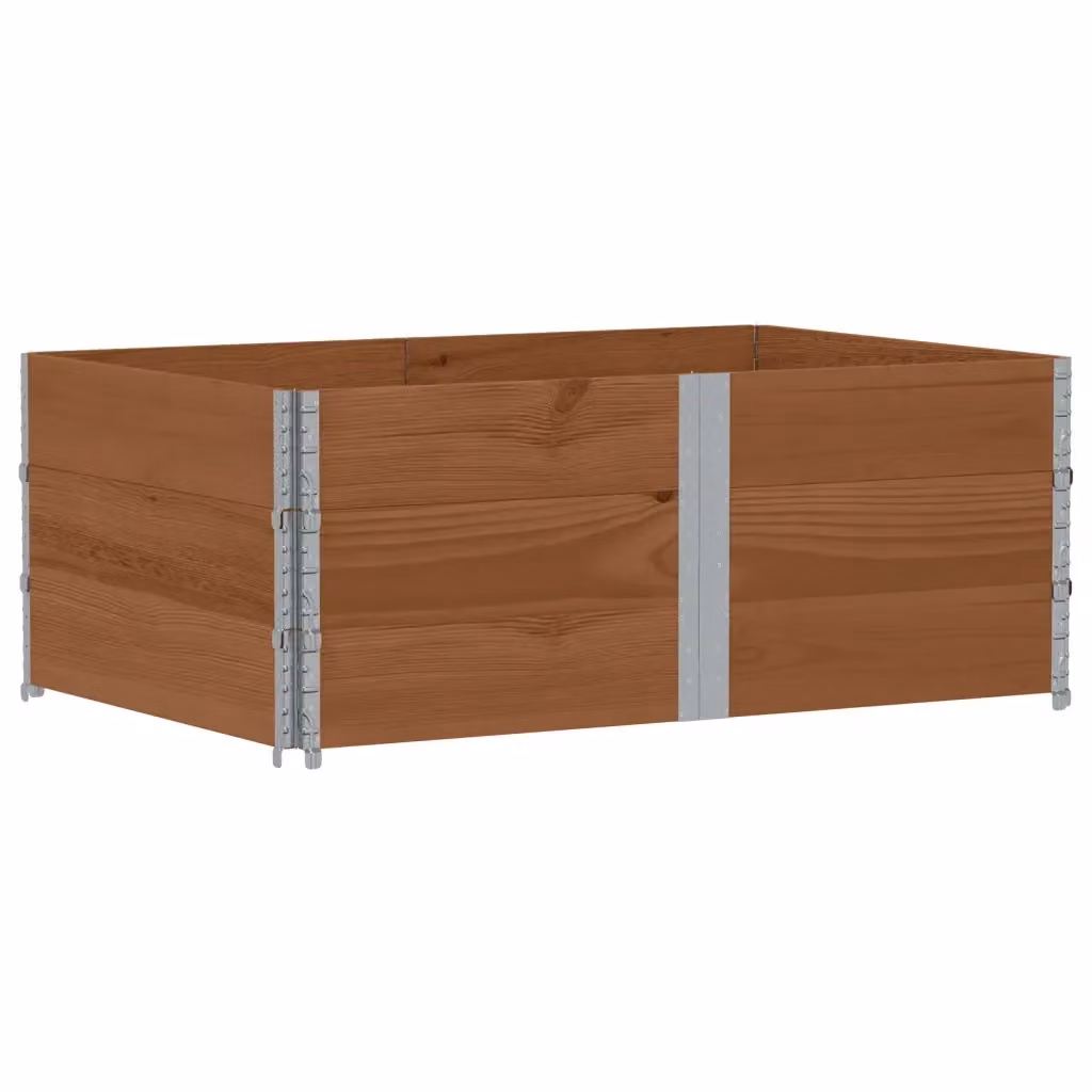 Letti rialzati in legno massello vidaXL marrone per orto e giardino L: 150 cm, P: 100 cm, H: 60,5 cm – 2