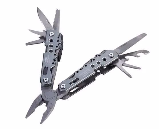 Multiutensile "Arbeitsgerät", grigio, 10 funzioni, TROIKA