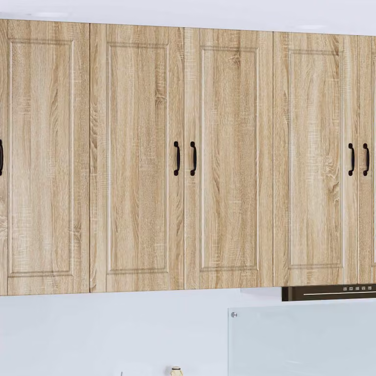Armadietto a muro vidaXL PORTO in Rovere Sonoma, colore marrone, L: 80 cm, P: 31 cm, H: 100 cm