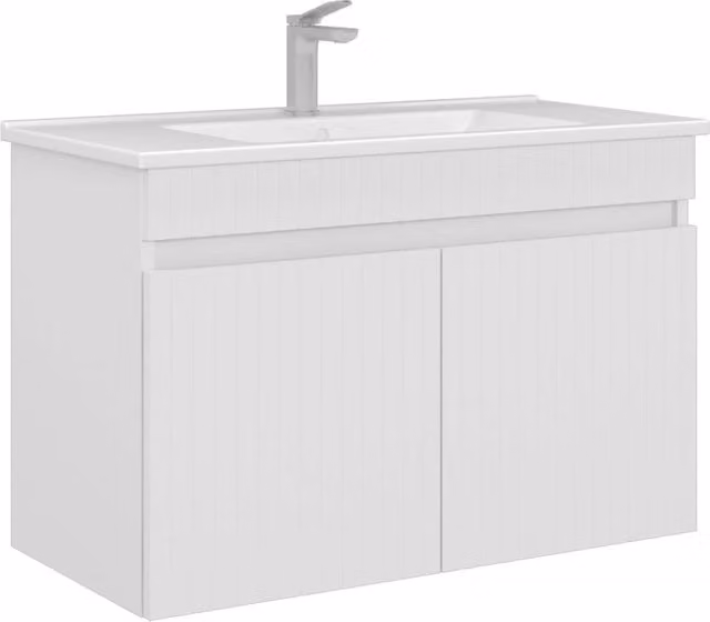 Mobile lavabo "Tivoli 85" - 85 x 45 x 57 cm - Bianco opaco